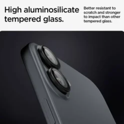 Spigen Iphone 16 Plus|Apple-OSŁONA APARATU OPTIK PRO GLAS.TR ”EZ FIT” CAMERA PROTECTOR 2-PACK IPHONE 16 / 16 PLUS BLACK
