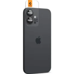 Spigen Iphone 16 Plus|Apple-OSŁONA APARATU OPTIK PRO GLAS.TR ”EZ FIT” CAMERA PROTECTOR 2-PACK IPHONE 16 / 16 PLUS BLACK