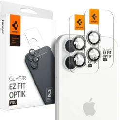 Spigen Iphone 16 Plus|Apple-OSŁONA APARATU OPTIK PRO GLAS.TR ”EZ FIT” CAMERA PROTECTOR 2-PACK IPHONE 16 / 16 PLUS CRYSTAL CLEAR