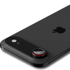 Spigen Apple|Portfele Magsafe-OSŁONA APARATU OPTIK PRO L-SERIES GLAS.TR ”EZ FIT” CAMERA PROTECTOR 2-PACK IPHONE AIR BLACK/RED