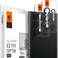 Spigen Samsung|Galaxy S23 Ultra-Osłona Aparatu Optik.tr ”ez Fit” Camera Protector 2-pack Galaxy S23 Ultra Black