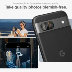 Spigen Pixel 8A|Google-OSŁONA APARATU OPTIK.TR ”EZ FIT” CAMERA PROTECTOR 2-PACK GOOGLE PIXEL 8A CLEAR