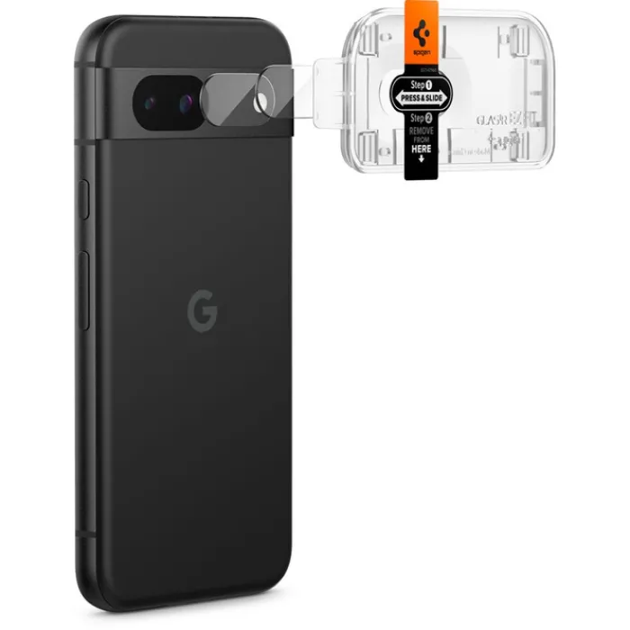 Spigen Pixel 8A|Google-OSŁONA APARATU OPTIK.TR ”EZ FIT” CAMERA PROTECTOR 2-PACK GOOGLE PIXEL 8A CLEAR