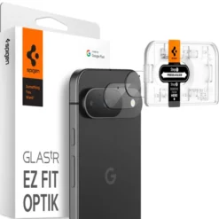Spigen Pixel 9|Google-OSŁONA APARATU OPTIK.TR ”EZ FIT” CAMERA PROTECTOR 2-PACK GOOGLE PIXEL 9 CRYSTAL CLEAR