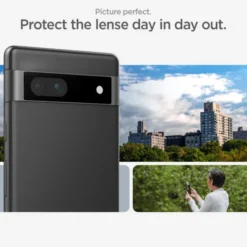 Spigen Google|Pixel 7A-Osłona Aparatu Optik.tr ”ez Fit” Camera Protector 2-pack Google Pixel 7A Black