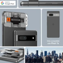 Spigen Google|Pixel 7A-Osłona Aparatu Optik.tr ”ez Fit” Camera Protector 2-pack Google Pixel 7A Black