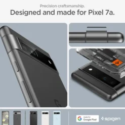 Spigen Google|Pixel 7A-Osłona Aparatu Optik.tr ”ez Fit” Camera Protector 2-pack Google Pixel 7A Black