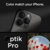 Spigen Iphone 17 Pro Max|Iphone 15 Pro-Osłona Aparatu Optik.tr ”ez Fit” Camera Protector 2-pack IPHONE 14 PRO / MAX / 15 PRO / MAX / 16 PRO / MAX / 17 PRO / MAX BLACK