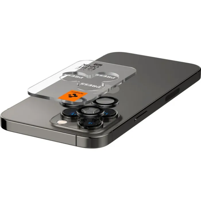 Spigen Iphone 17 Pro Max|Iphone 15 Pro-Osłona Aparatu Optik.tr ”ez Fit” Camera Protector 2-pack IPHONE 14 PRO / MAX / 15 PRO / MAX / 16 PRO / MAX / 17 PRO / MAX BLACK