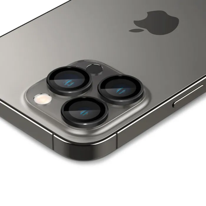 Spigen Iphone 17 Pro Max|Iphone 15 Pro-Osłona Aparatu Optik.tr ”ez Fit” Camera Protector 2-pack IPHONE 14 PRO / MAX / 15 PRO / MAX / 16 PRO / MAX / 17 PRO / MAX BLACK