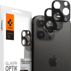 Spigen Iphone 15 Pro|Iphone 14 Pro-Osłona Aparatu Optik.tr Camera Protector 2-pack iPhone 14 Pro / 14 Pro Max / 15 Pro / 15 Pro Max Black