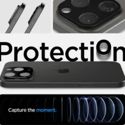 Spigen Iphone 15 Pro|Iphone 14 Pro-Osłona Aparatu Optik.tr Camera Protector 2-pack iPhone 14 Pro / 14 Pro Max / 15 Pro / 15 Pro Max Black