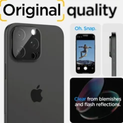 Spigen Iphone 15 Pro|Iphone 14 Pro-Osłona Aparatu Optik.tr Camera Protector 2-pack iPhone 14 Pro / 14 Pro Max / 15 Pro / 15 Pro Max Black