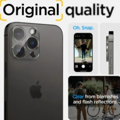Spigen Iphone 15 Pro|Iphone 14 Pro-Osłona Aparatu Optik.tr Camera Protector 2-pack iPhone 14 Pro / 14 Pro Max Crystal Clear