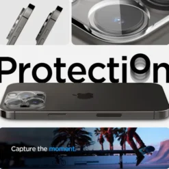 Spigen Iphone 15 Pro|Iphone 14 Pro-Osłona Aparatu Optik.tr Camera Protector 2-pack iPhone 14 Pro / 14 Pro Max Crystal Clear