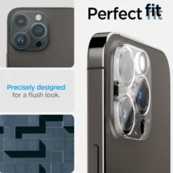 Spigen Iphone 15 Pro|Iphone 14 Pro-Osłona Aparatu Optik.tr Camera Protector 2-pack iPhone 14 Pro / 14 Pro Max Crystal Clear