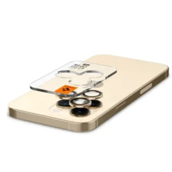 Spigen Iphone 17 Pro Max|Iphone 15 Pro-Osłona Aparatu Optik.tr ”ez Fit” Camera Protector 2-pack iPhone 14 Pro / 14 Pro Max Gold