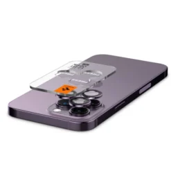 Spigen Iphone 17 Pro Max|Iphone 15 Pro-Osłona Aparatu Optik.tr ”ez Fit” Camera Protector 2-pack iPhone 14 Pro / 14 Pro Max Deep Purple