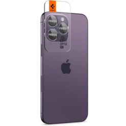Spigen Iphone 17 Pro Max|Iphone 15 Pro-Osłona Aparatu Optik.tr ”ez Fit” Camera Protector 2-pack iPhone 14 Pro / 14 Pro Max Deep Purple