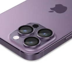 Spigen Iphone 17 Pro Max|Iphone 15 Pro-Osłona Aparatu Optik.tr ”ez Fit” Camera Protector 2-pack iPhone 14 Pro / 14 Pro Max Deep Purple