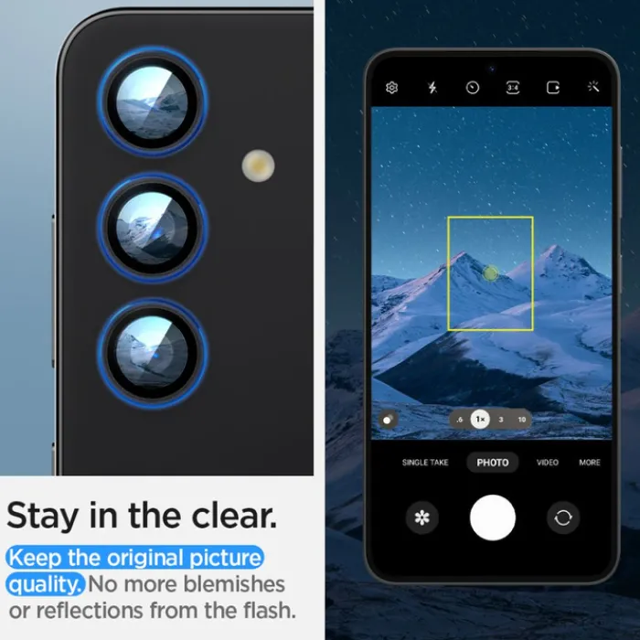 Spigen Szkła|Galaxy S23-Osłona Aparatu Optik.tr ”ez Fit” Camera Protector 2-pack Galaxy S24 / S23 / S23 Plus Black