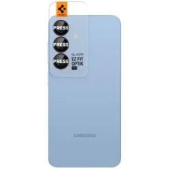 Spigen Samsung|Galaxy S25 Plus-OSŁONA APARATU SAMSUNG GALAXY S25 PLUS OPTIK PRO GLAS.TR ”EZ FIT” HD CAMERA PROTECTOR 2-PACK CZARNA