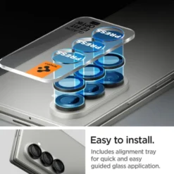 Spigen Samsung|Galaxy Z Fold 7-OSŁONA APARATU SAMSUNG GALAXY Z FOLD 7 OPTIK PRO HD GLAS.TR ”EZ FIT” CAMERA PROTECTOR 2-PACK CZARNA