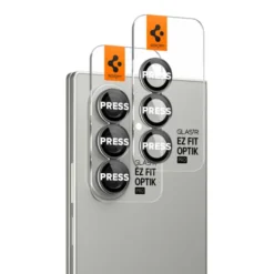 Spigen Samsung|Galaxy Z Fold 7-OSŁONA APARATU SAMSUNG GALAXY Z FOLD 7 OPTIK PRO HD GLAS.TR ”EZ FIT” CAMERA PROTECTOR 2-PACK CZARNA