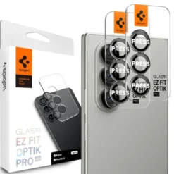 Spigen Samsung|Galaxy Z Fold 7-OSŁONA APARATU SAMSUNG GALAXY Z FOLD 7 OPTIK PRO HD GLAS.TR ”EZ FIT” CAMERA PROTECTOR 2-PACK CZARNA