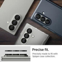Spigen Samsung|Galaxy Z Fold 7-OSŁONA APARATU SAMSUNG GALAXY Z FOLD 7 OPTIK PRO HD GLAS.TR ”EZ FIT” CAMERA PROTECTOR 2-PACK CZARNA