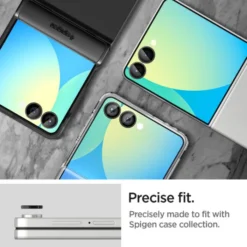 Spigen Samsung|Galaxy Z Flip 7 Fe-OSŁONA APARATU SAMSUNG GALAXY Z FLIP 7 OPTIK PRO HD GLAS.TR ”EZ FIT” CAMERA PROTECTOR 2-PACK CZARNA
