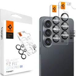 Spigen Samsung|Galaxy S26-OSŁONA APARATU SAMSUNG GALAXY S26 OPTIK PRO HD GLAS.TR ”EZ FIT” 2-PACK BLACK