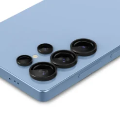 Spigen Samsung|Galaxy S25 Ultra-OSŁONA APARATU SAMSUNG GALAXY S25 ULTRA OPTIK PRO HD GLAS.TR ”EZ FIT” CAMERA PROTECTOR 2-PACK CZARNA