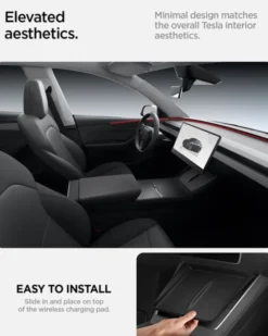 Spigen Ładowarki|Tesla-OSŁONA NA ŁADOWARKĘ BEZPRZEWODOWĄ TESLA MODEL Y 2025