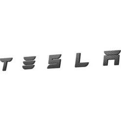 Spigen Tesla-OSŁONA NA LOGO ZNACZEK TESLA MODEL 3 2024 REAR EMBLEM LOGO FULL COVER CARBON