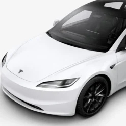 Spigen Tesla-OSŁONA NA PRZEDNIE LOGO ZNACZEK TESLA MODEL 3 2024 FRONT EMBLEM LOGO FULL COVER CARBON