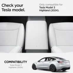 Spigen Tesla|Inne Marki-OSŁONA PODŁOKIETNIKA TESLA MODEL 3 2024 ARMREST COVER WHITE