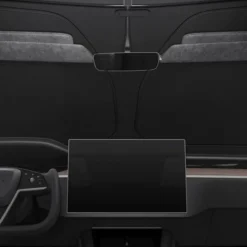 Spigen Tesla-OSŁONA PRZECIWSŁONECZNA TESLA MODEL X CAR FRONT WINDSHIELD SUNSHADE BLACK