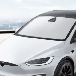 Spigen Tesla-OSŁONA PRZECIWSŁONECZNA TESLA MODEL X CAR FRONT WINDSHIELD SUNSHADE BLACK