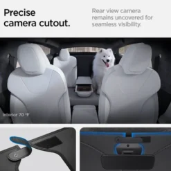 Spigen Tesla-OSŁONA PRZECIWSŁONECZNA TESLA MODEL S CAR FRONT WINDSHIELD SUNSHADE BLACK