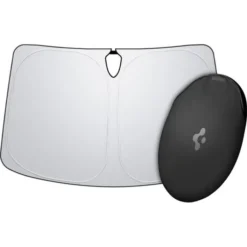 Spigen Tesla-OSŁONA PRZECIWSŁONECZNA TESLA MODEL S CAR FRONT WINDSHIELD SUNSHADE BLACK