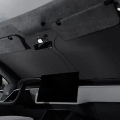 Spigen Tesla-OSŁONA PRZECIWSŁONECZNA TESLA MODEL S CAR FRONT WINDSHIELD SUNSHADE BLACK