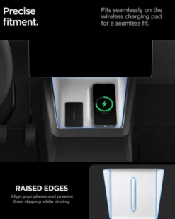 Spigen Ładowarki-OSŁONA TESLA MODEL Y 2025 WIRELESS CHARGING PAD COVER WHITE