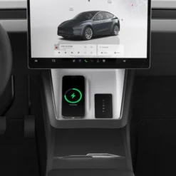 Spigen Ładowarki-OSŁONA TESLA MODEL Y 2025 WIRELESS CHARGING PAD COVER WHITE