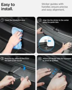 Spigen Tesla-OSŁONA TYLNEGO ZDERZAKA TESLA MODEL Y JUNIPER TG200-YJ MATOWY CZARNY