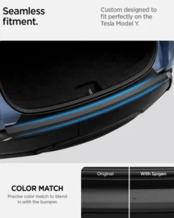 Spigen Tesla-OSŁONA TYLNEGO ZDERZAKA TESLA MODEL Y JUNIPER TG200-YJ MATOWY CZARNY
