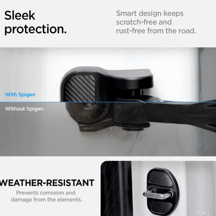 Spigen Tesla-OSŁONA ZAMKA DRZWI TESLA MODEL Y 3 DOOR LOCK COVER BLACK