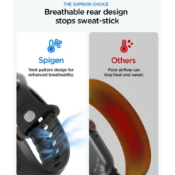 Spigen Apple Watch Ultra 49Mm|Apple Watch Ultra 2 49Mm-PASEK I ETUI LIQUID AIR 'PRO' APPLE WATCH ULTRA 1 / 2 / 3 (49 MM) CZARNY
