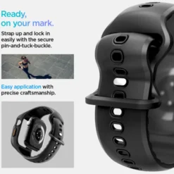 Spigen Apple Watch 11 46Mm|Apple Watch 10 46Mm-PASEK APPLE WATCH 10 (46 MM) LIQUID AIR PRO MATOWY CZARNY