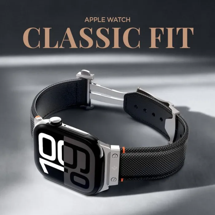 Spigen Apple Watch Se 44Mm|Apple Watch 9 45Mm-PASEK APPLE WATCH 49MM 46MM 45MM 44MM CLASSIC FIT BAND BLACK